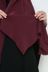 Picture of Burgundy red silk embroidered shawl
