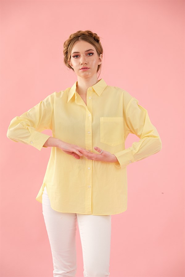 Pale yellow shirt womens sale