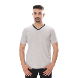 Picture of Gray work T-shirt with a V-neck