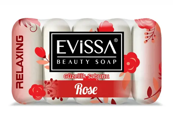 Picture of 5 Solid Soap with the scent of Rose 55 gr