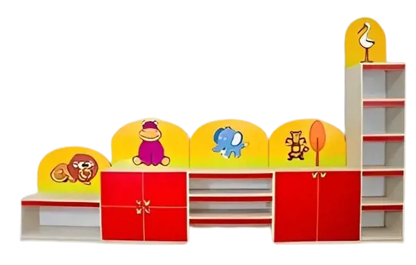 صورة مجموعة خزانة أطفال مع أشكال مختلفة
