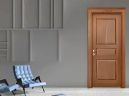 Show details for Walnut wood door 4 MSF - 01 Tarik
