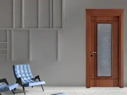 Show details for Walnut wood door - MSF - 19 Tarik