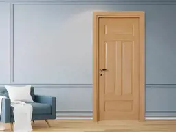Show details for Walnut wood door - MSF - 23 Tarik